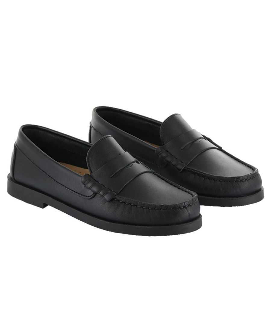 Mocasín William en piel negro|Manuela de Juan