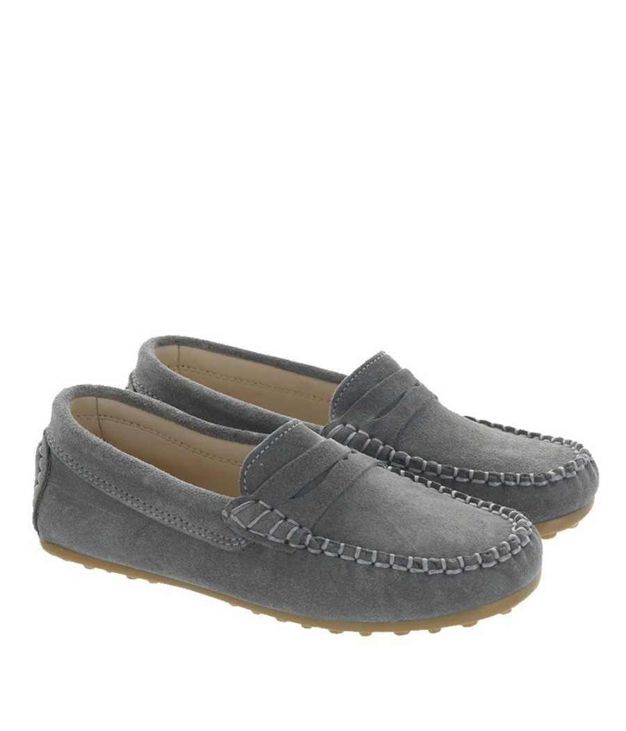 Mocasín en ante gris |Manuela de Juan