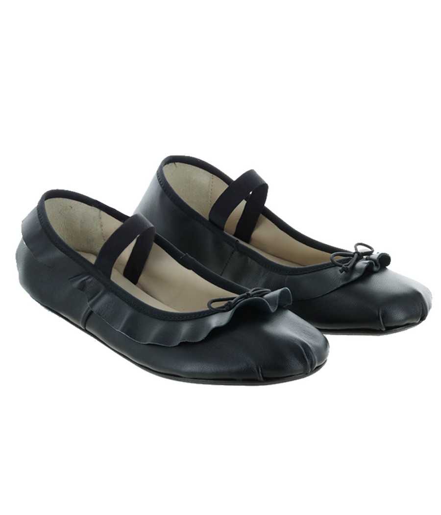Ballerina Amiel black leather| Manuela de Juan