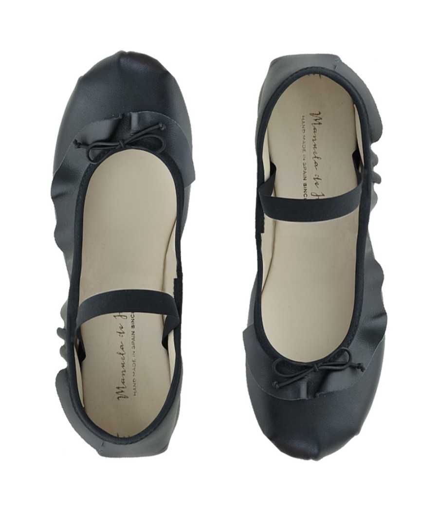 Ballerina Amiel black leather| Manuela de Juan