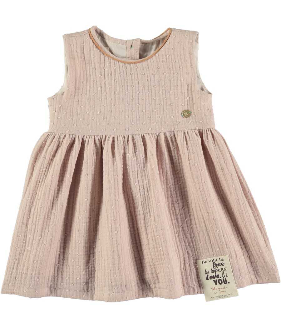 Vestido Bayi rosa| Manuela de Juan - fabricado a mano en España Vestido Bayi rosa| Manuela de Juan - fabricado a mano en España