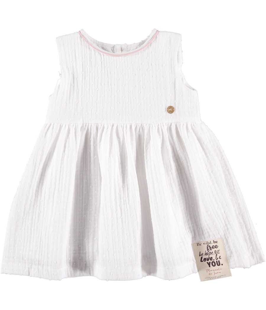 Vestido Bayi blanco| Manuela de Juan - fabricado a mano en España Vestido Bayi blanco| Manuela de Juan - fabricado a mano en España