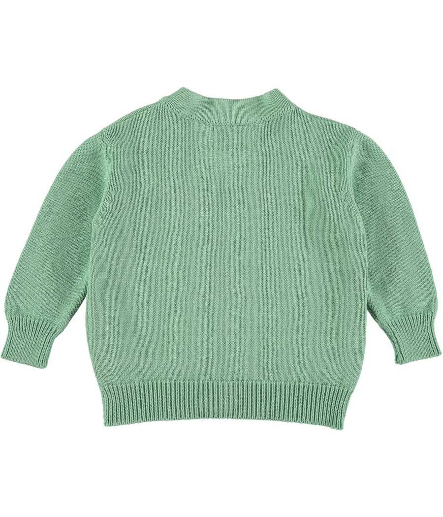 Cardigan Sally green| Manuela de Juan - Handmade in Spain