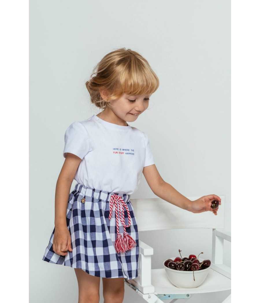 Skirt Isla blue| Manuela de Juan - Handmade in Spain