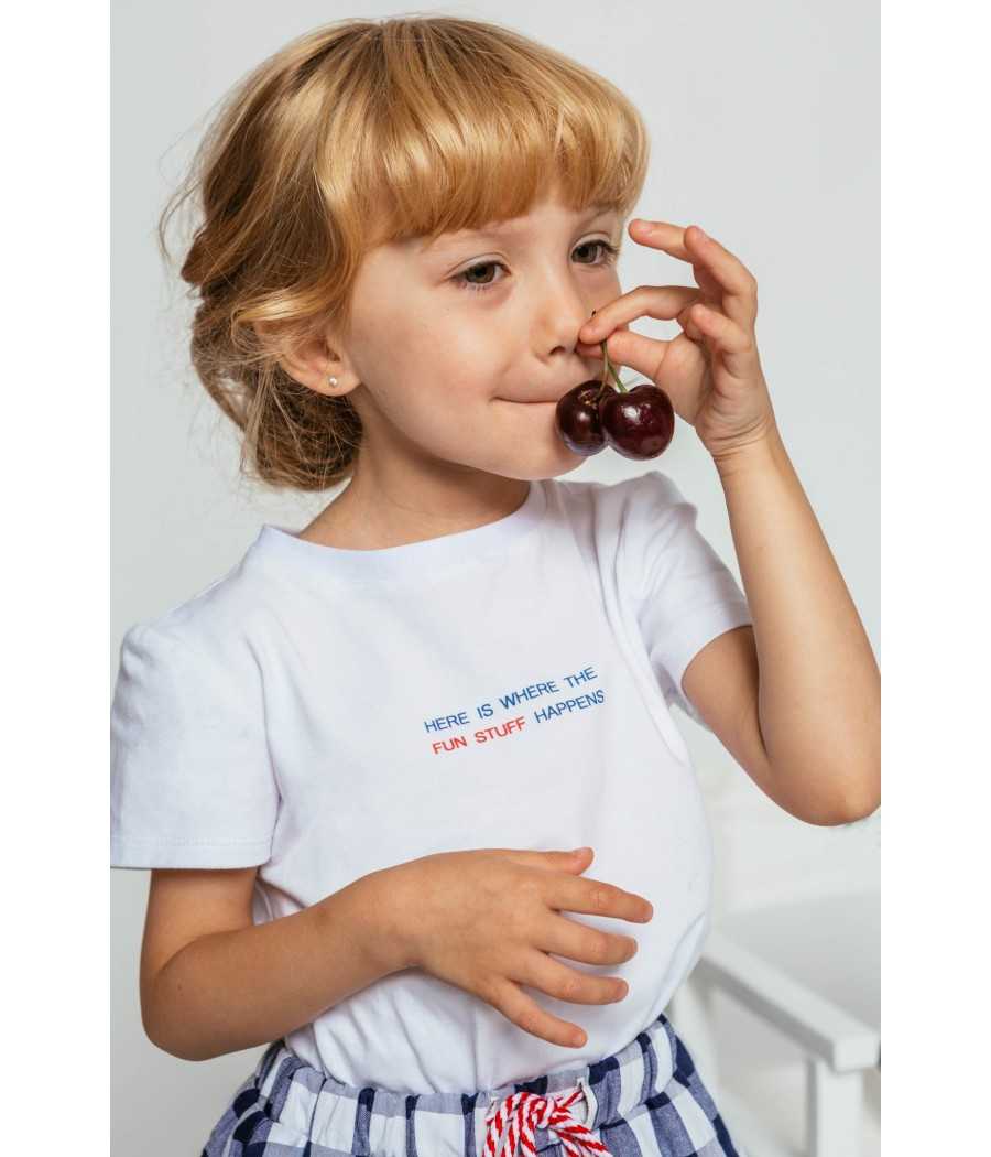 T-shirt Amy white| Manuela de Juan - Handmade in Spain