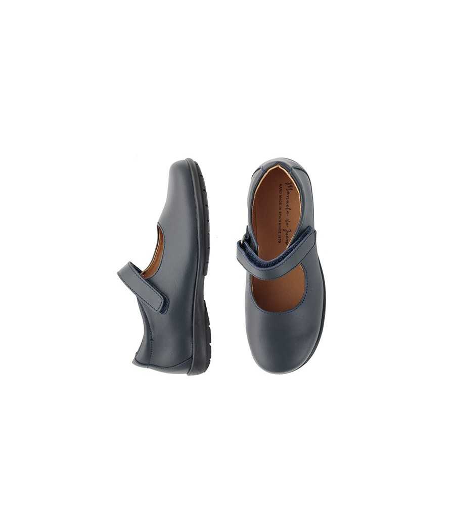 School shoes Margaret dark blue leather| Manuela de Juan