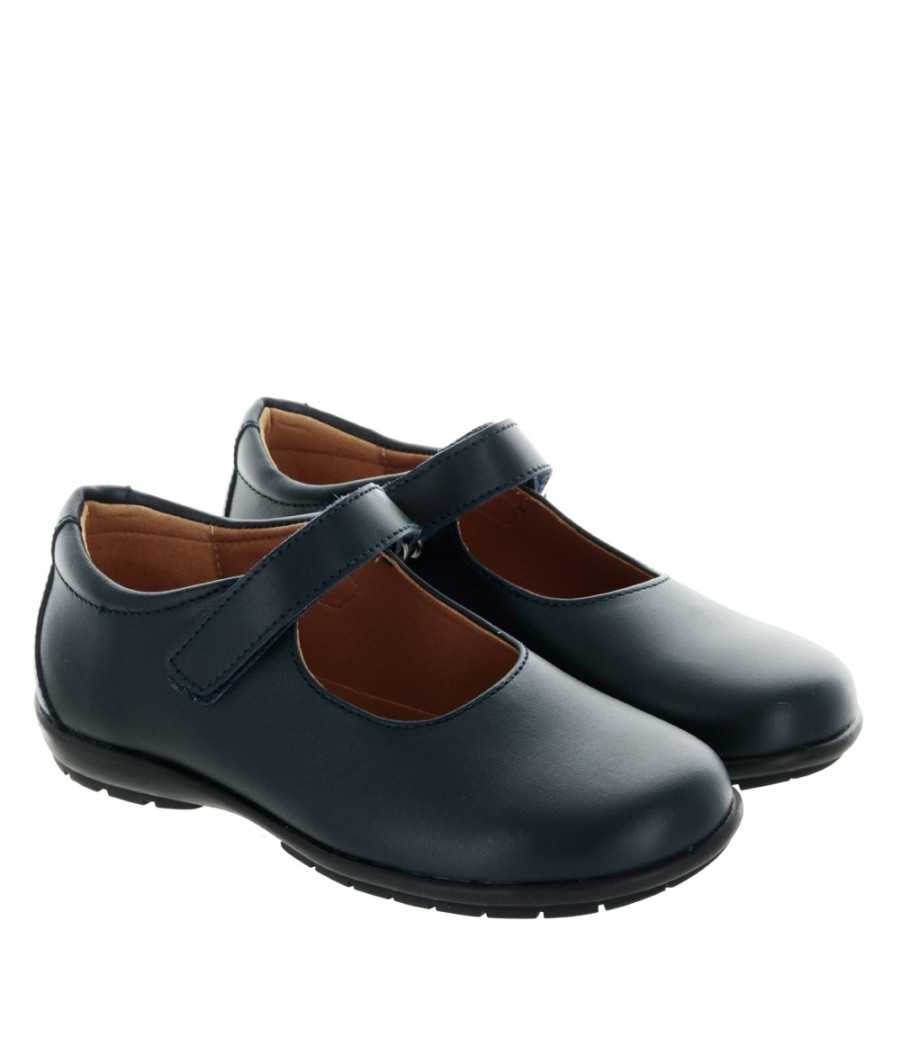 Zapato colegial mercedita Margaret azul marino|Manuela de Juan