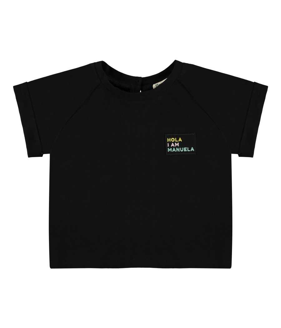 T-shirt Amy black| Manuela de Juan - Handmade in Spain T-shirt Amy black| Manuela de Juan - Handmade in Spain