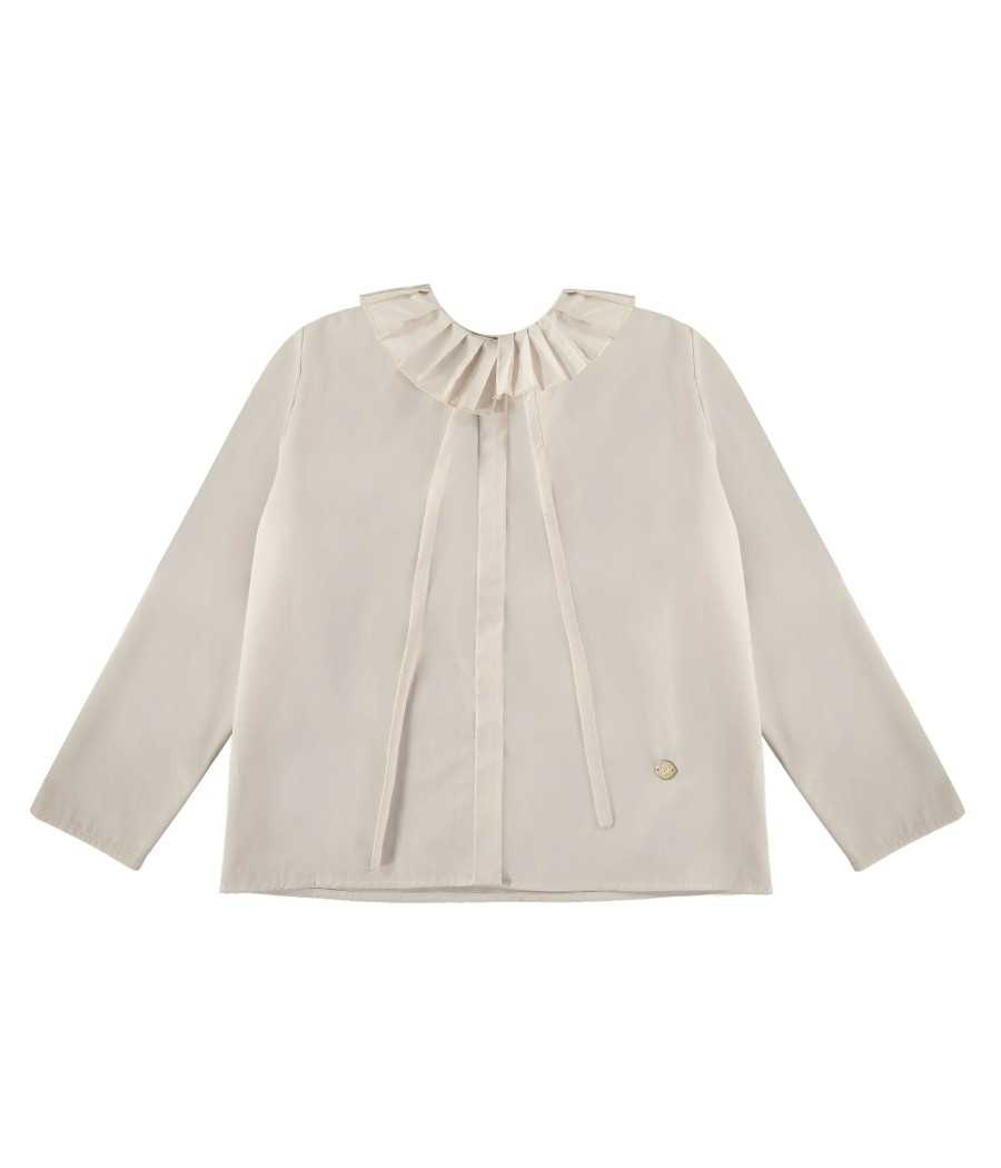 Blusa Eleonor blanco | Manuela de Juan - fabricado a mano en España