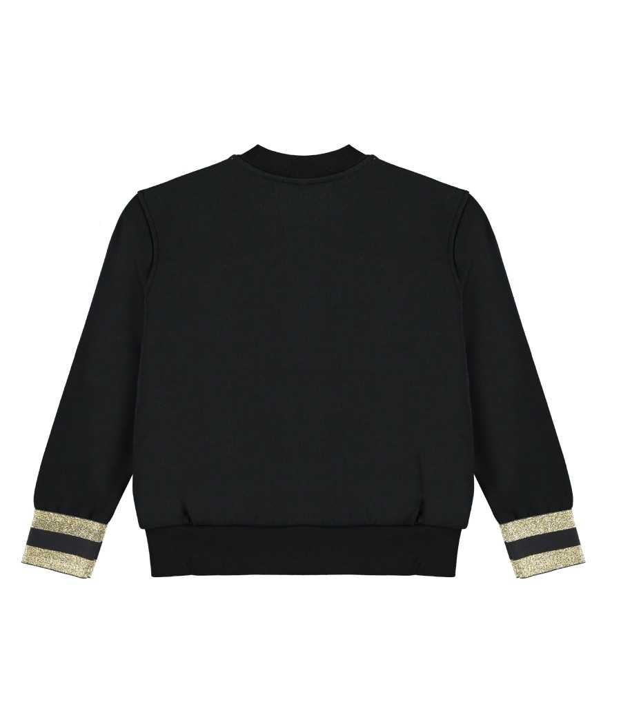 Sudadera Olivia negro| Manuela de Juan - fabricado a mano en España