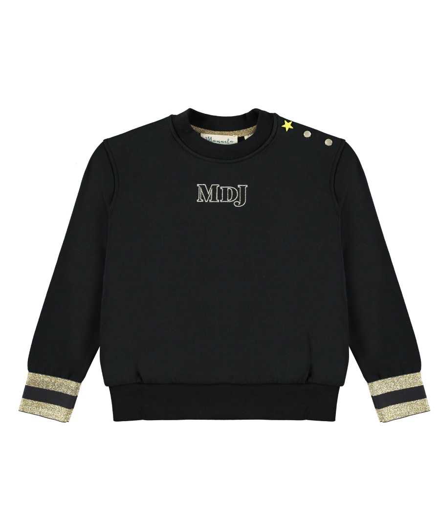 Sweatshirt Olivia black| Manuela de Juan - Handmade in Spain