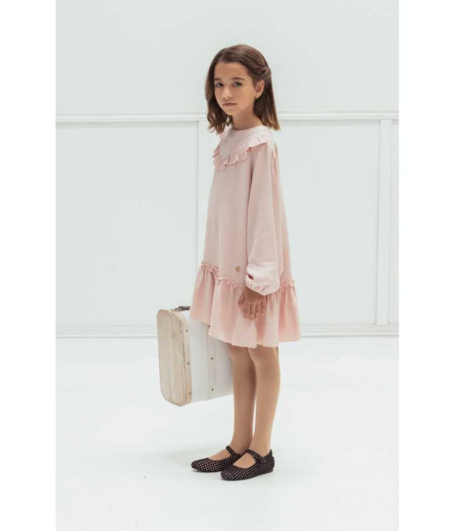 Dress Cecilia pink| Manuela de Juan - Handmade in Spain