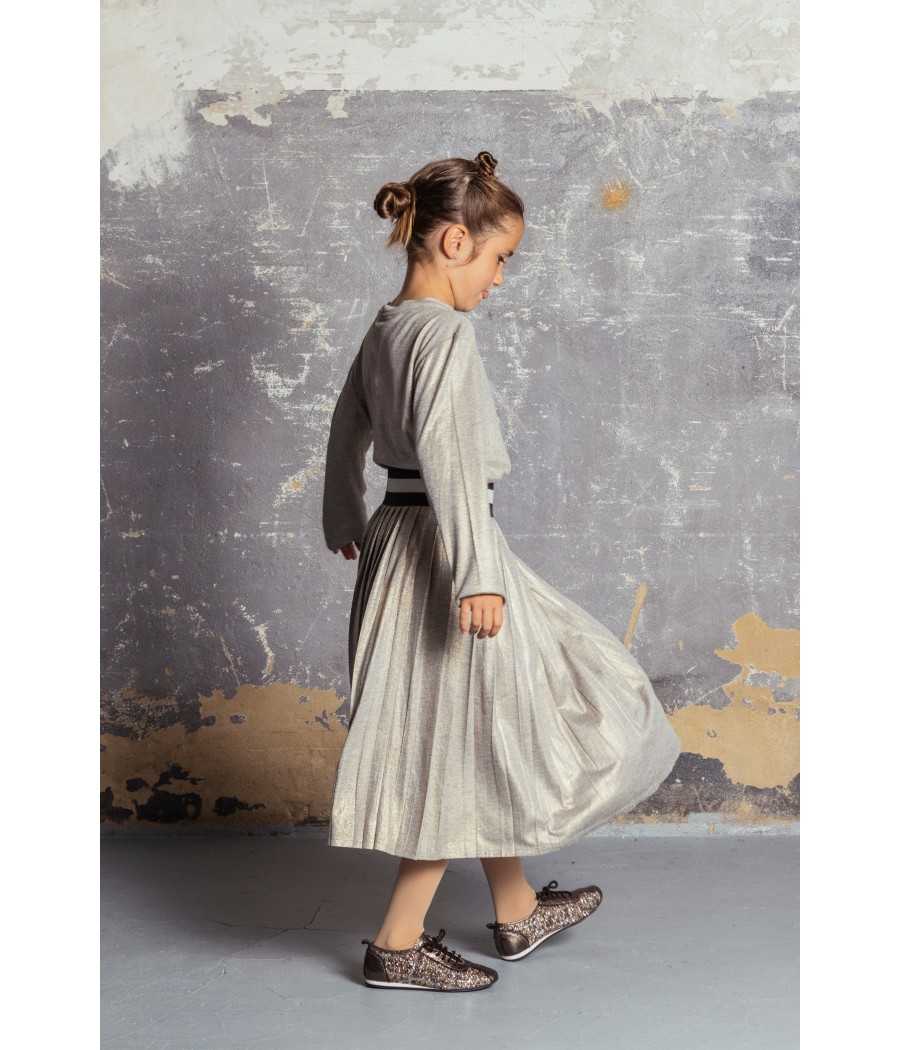 Skirt Naia gold| Manuela de Juan - Handmade in Spain