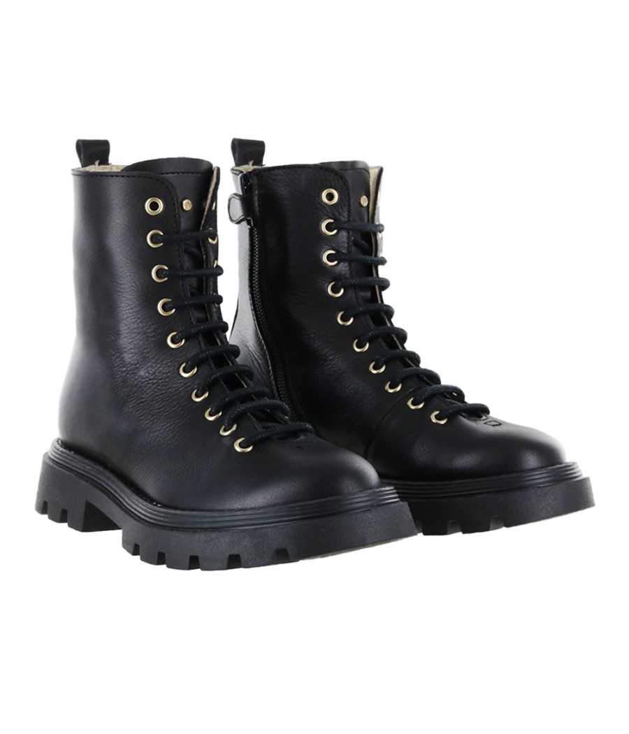 Bota Candem en piel negro| Manuela de Juan