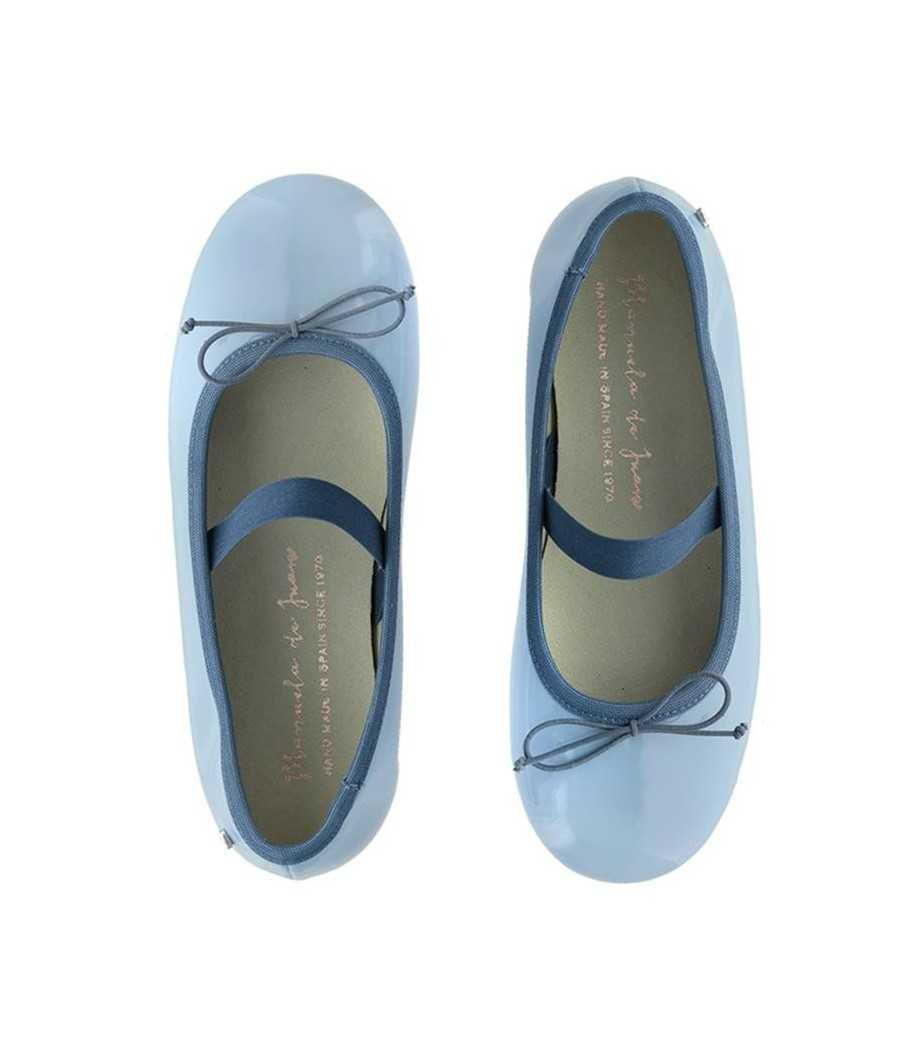 Bailarina Francesca en charol azul| Manuela de Juan