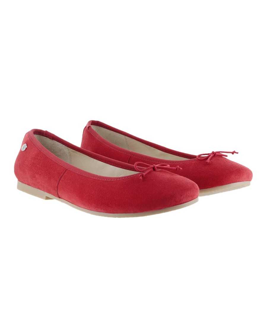 Ballerina Priscilla red suede leather| Manuela de Juan Ballerina Priscilla red suede leather| Manuela de Juan