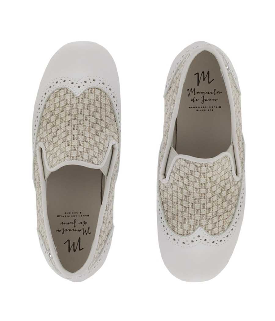 Loafer David beige leather| Manuela de Juan