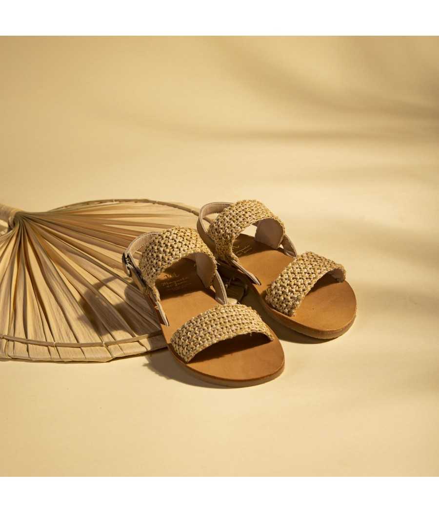 Sandal Carmen Raffia| Manuela de Juan