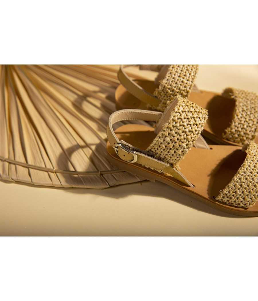 Sandal Carmen Raffia| Manuela de Juan