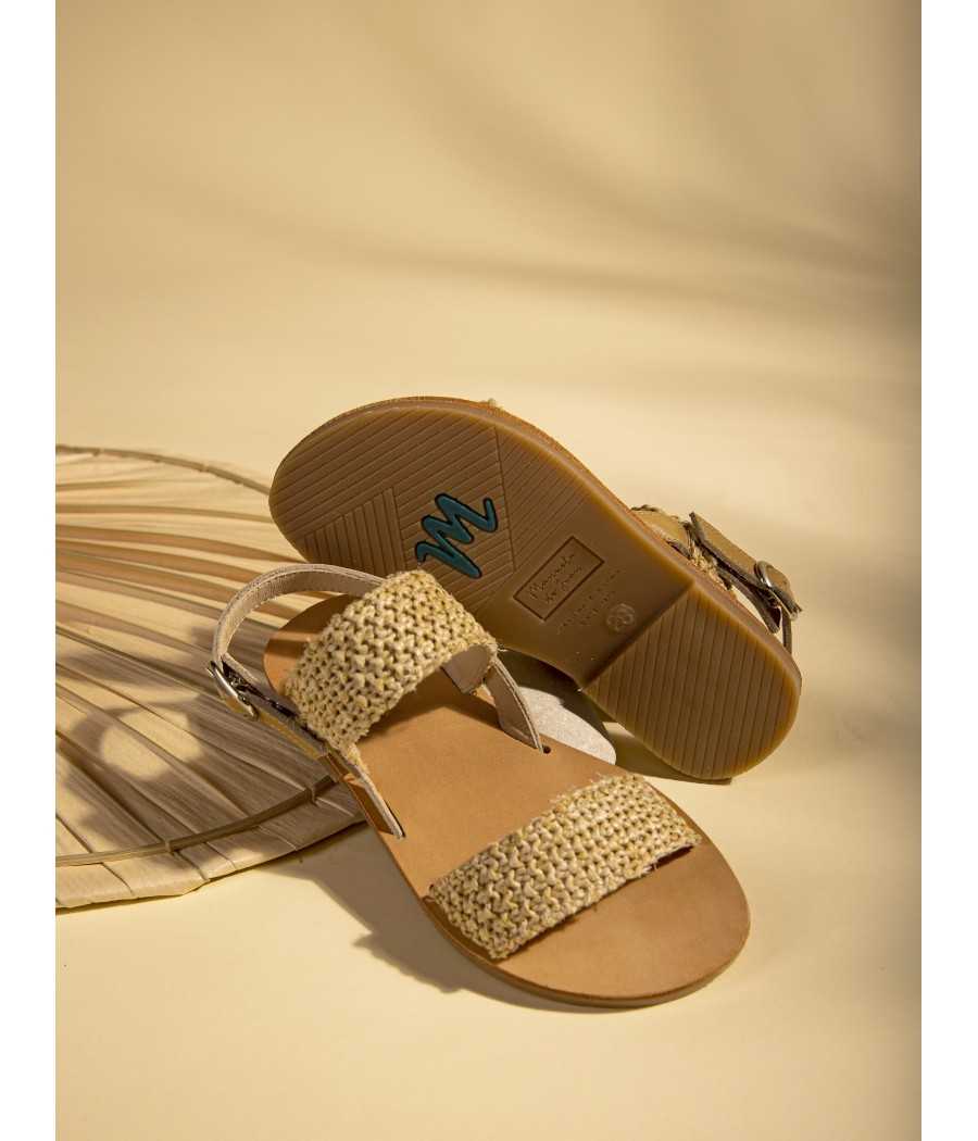 Sandal Carmen Raffia| Manuela de Juan