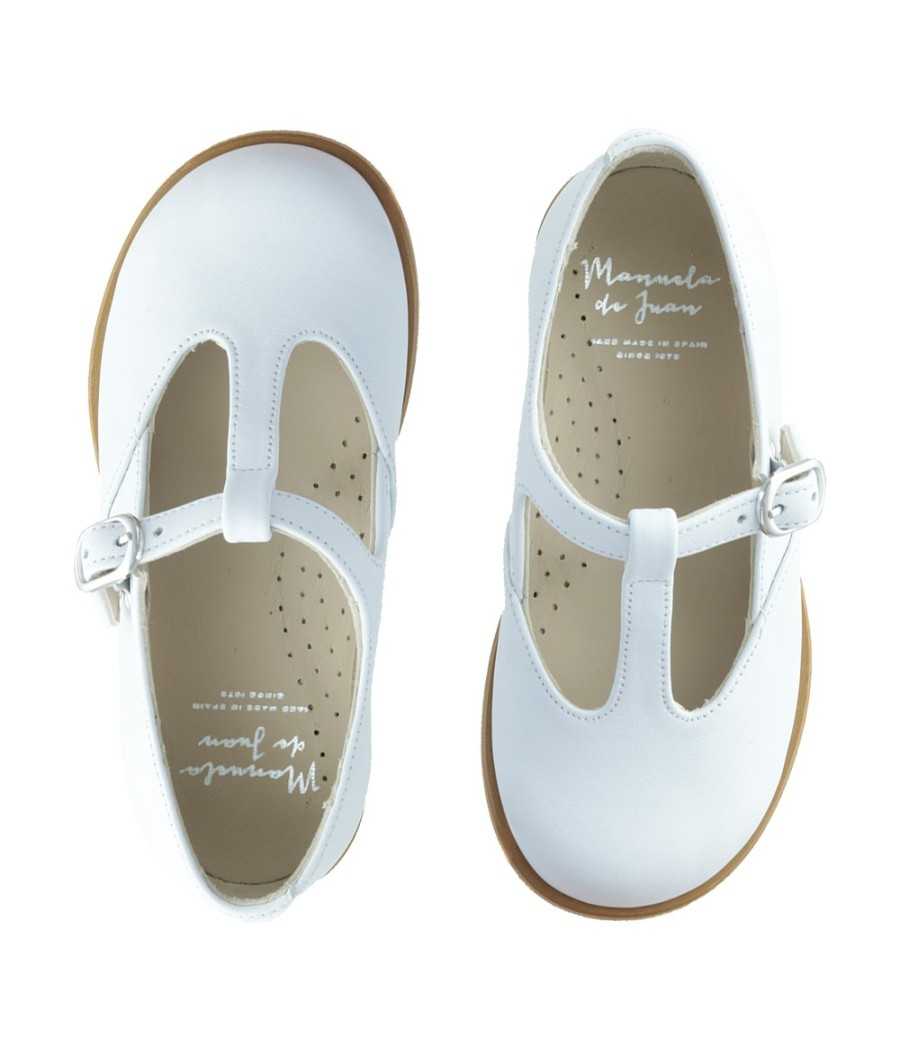 Sandal Mateo white leather| Manuela de Juan