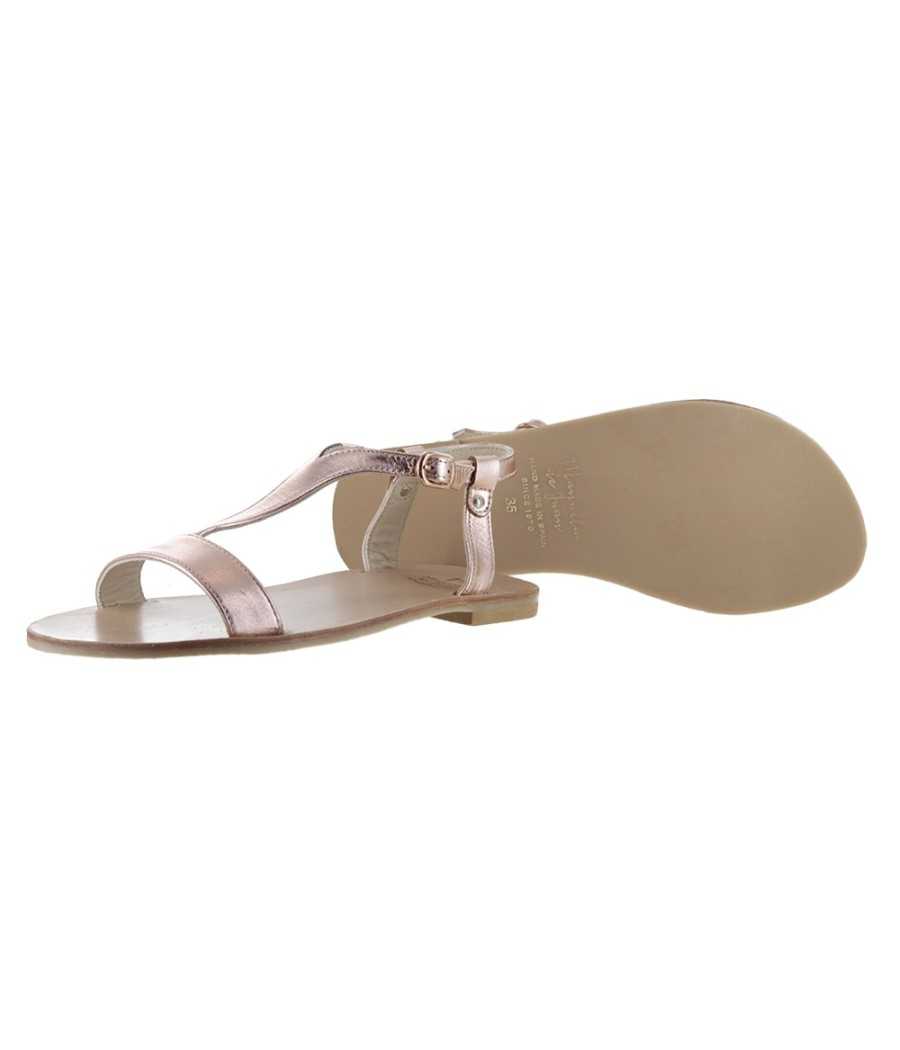 Sandal Eolios pink metallic silver I Manuela de juan