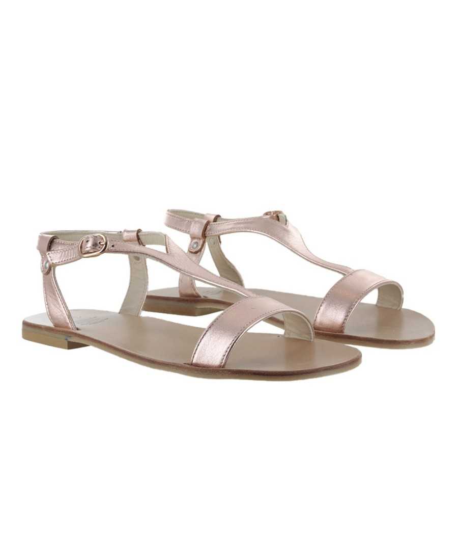 Sandal Eolios pink metallic silver I Manuela de juan