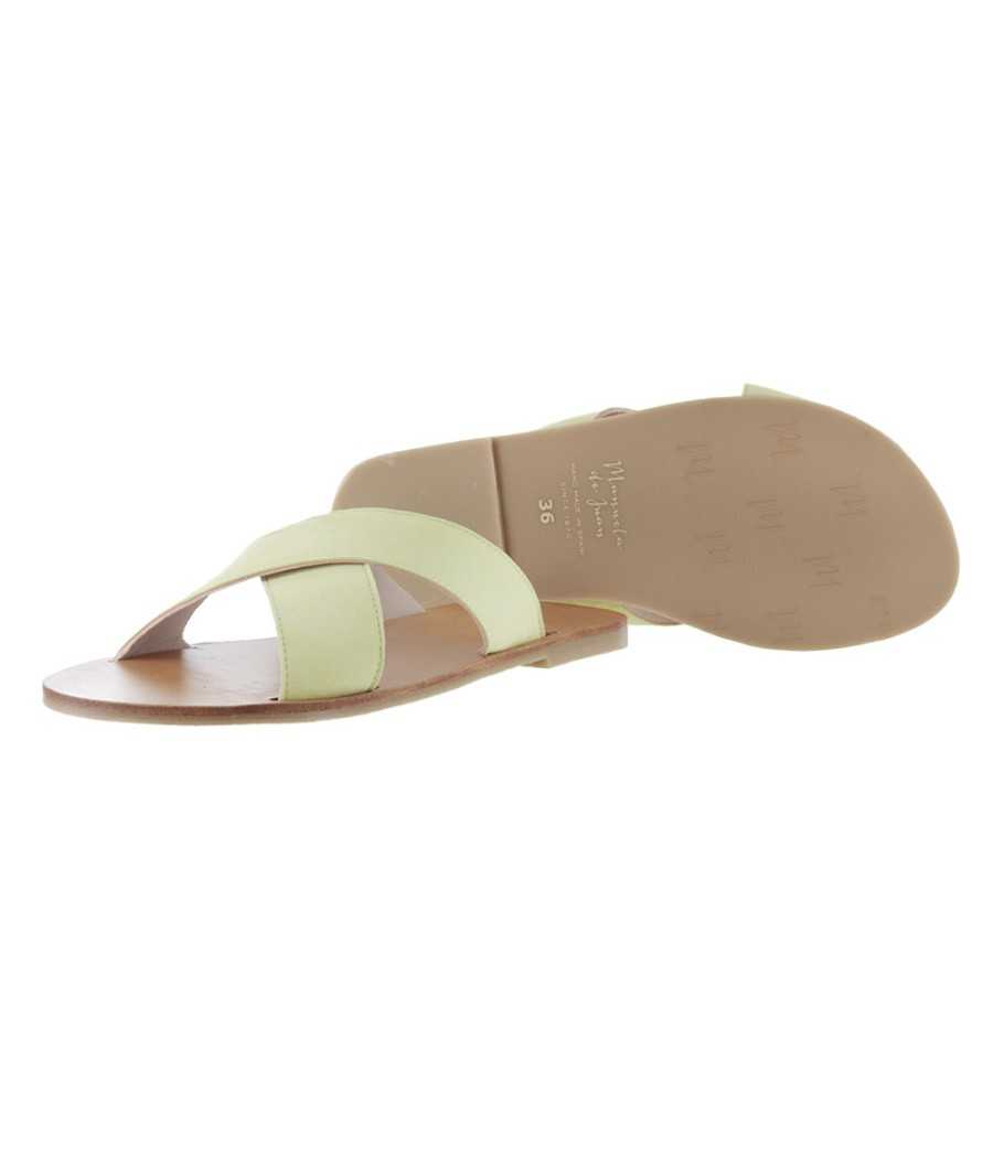 Sandals Mariana suede lemon| Manuela de Juan