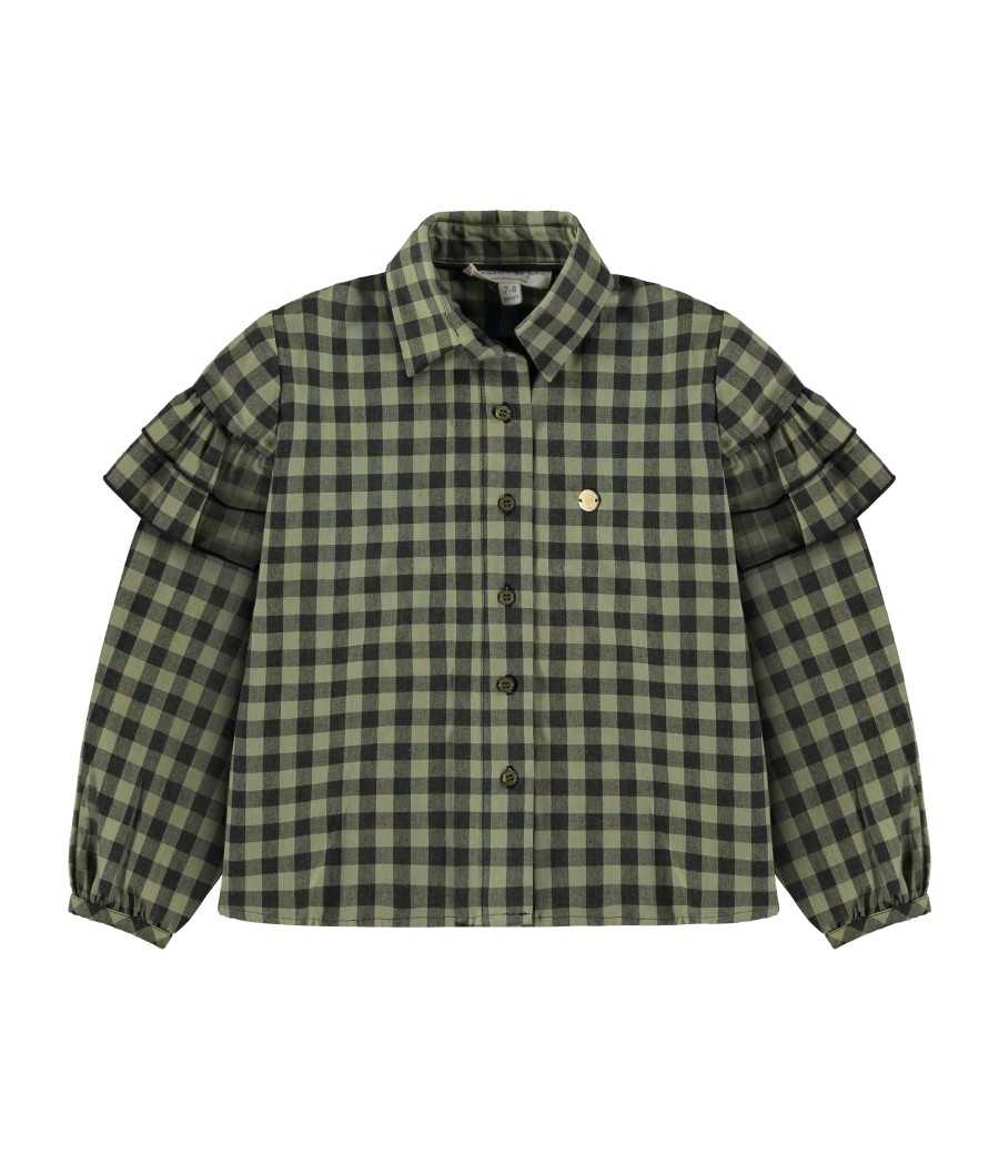 Camisa Ranch verde | Manuela de Juan - fabricado a mano en España