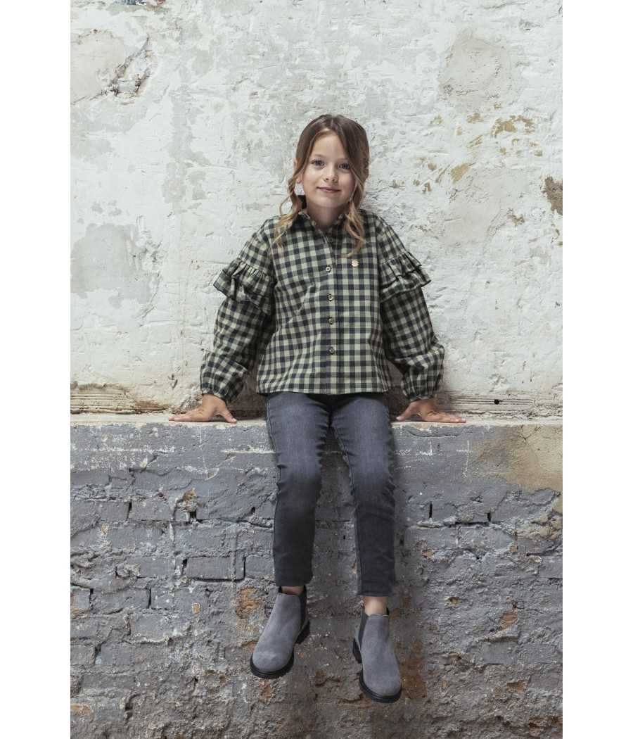 Camisa Ranch verde | Manuela de Juan - fabricado a mano en España Camisa Ranch verde | Manuela de Juan - fabricado a mano en España