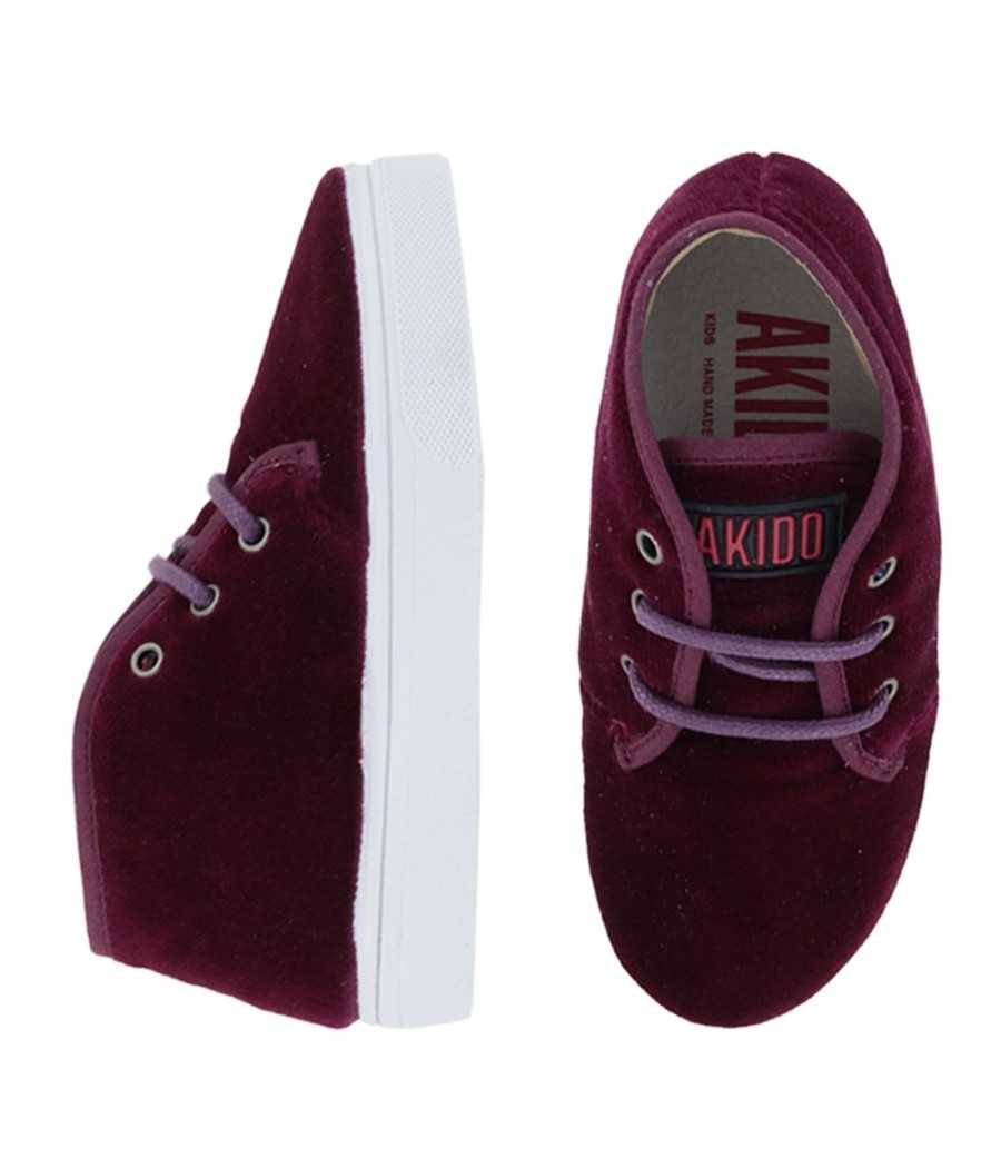 Ankle boot Lauren Burgundy | Akido: Vegan shoes for kids