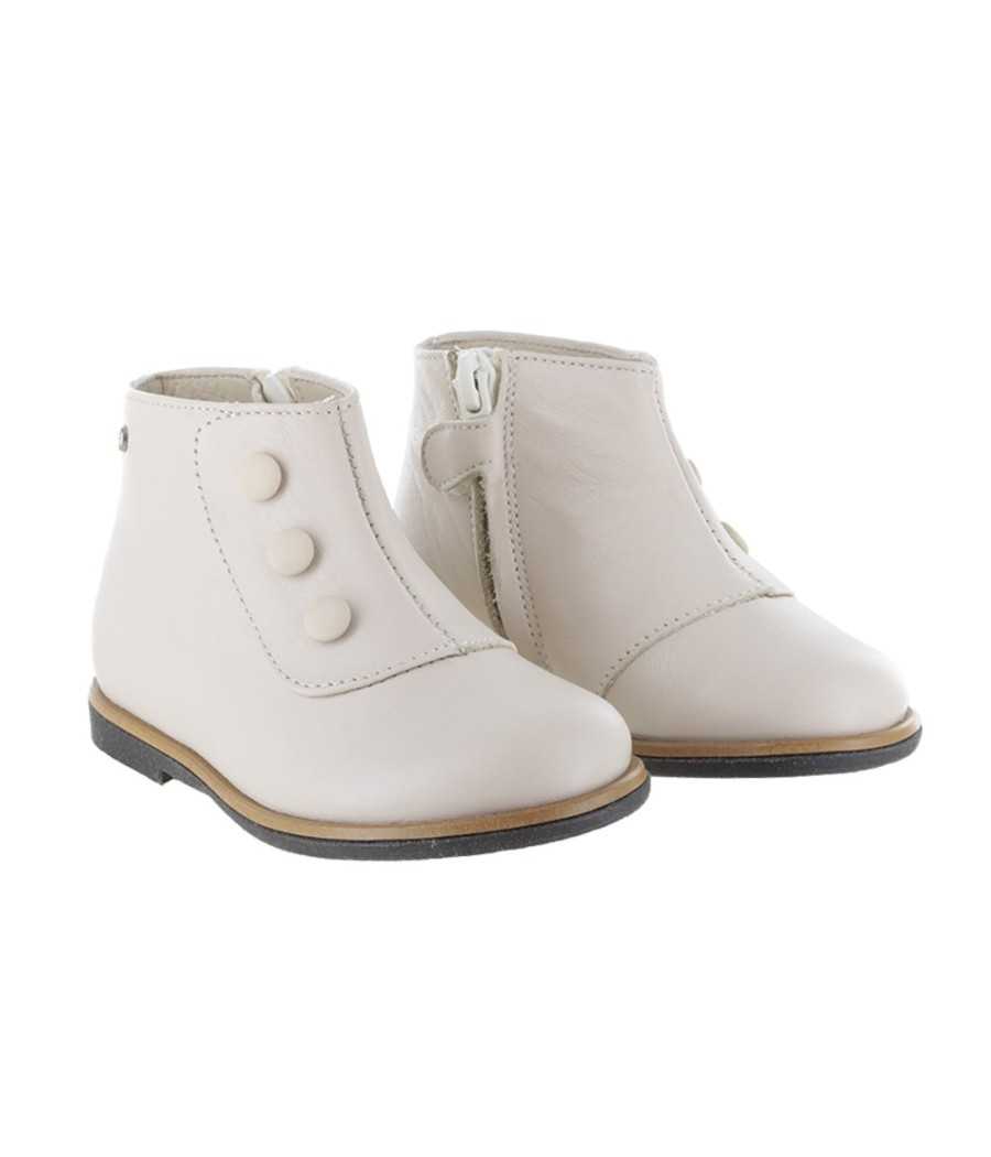 Botin Gianni en piel color beige| Manuela de Juan