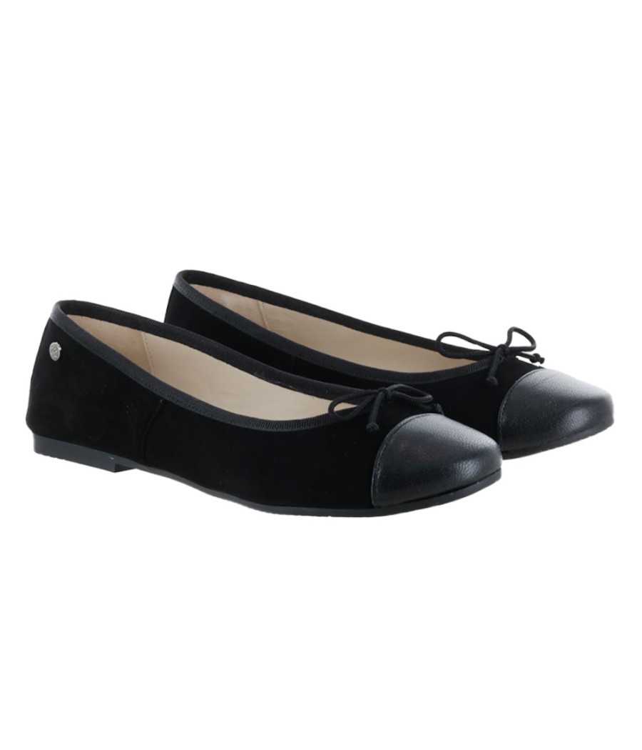Bailarina Amelia Black Suede| Manuela de Juan