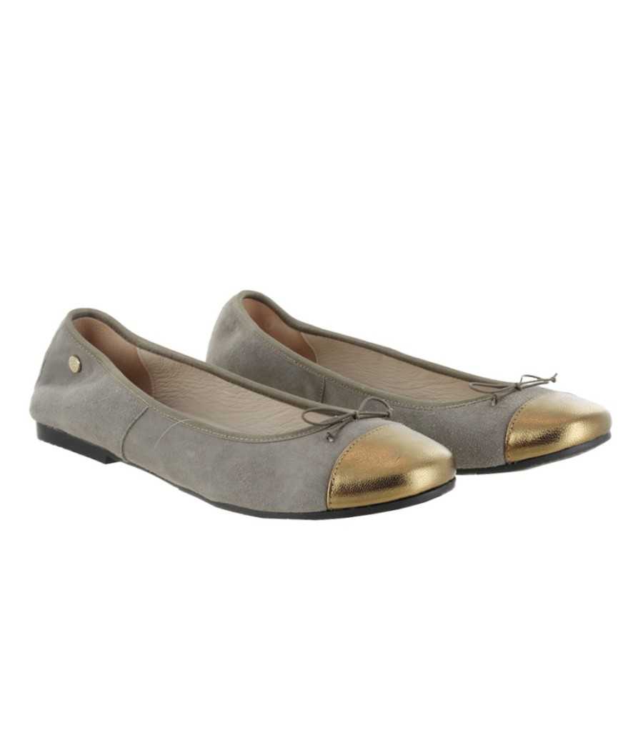 Ballerina Amelia Black Suede| Manuela de Juan