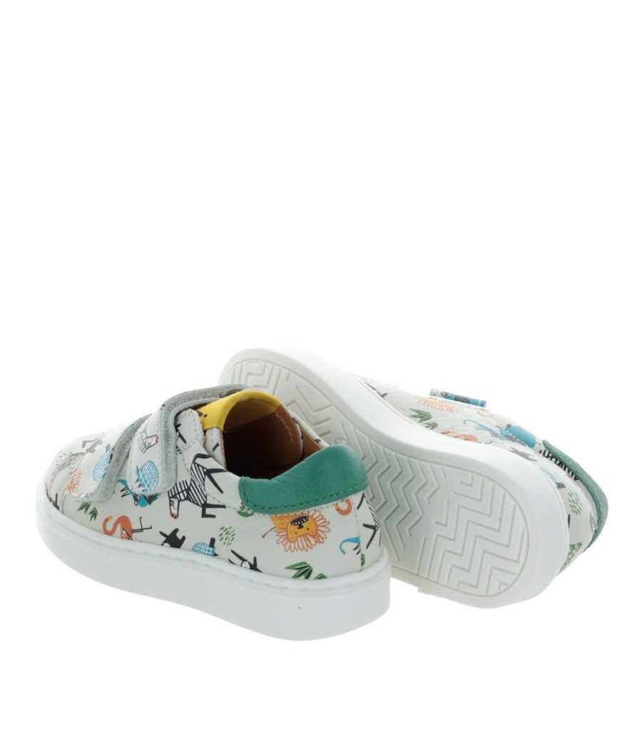 Zapatillas Jungle en piel blanco|Manuela de Juan