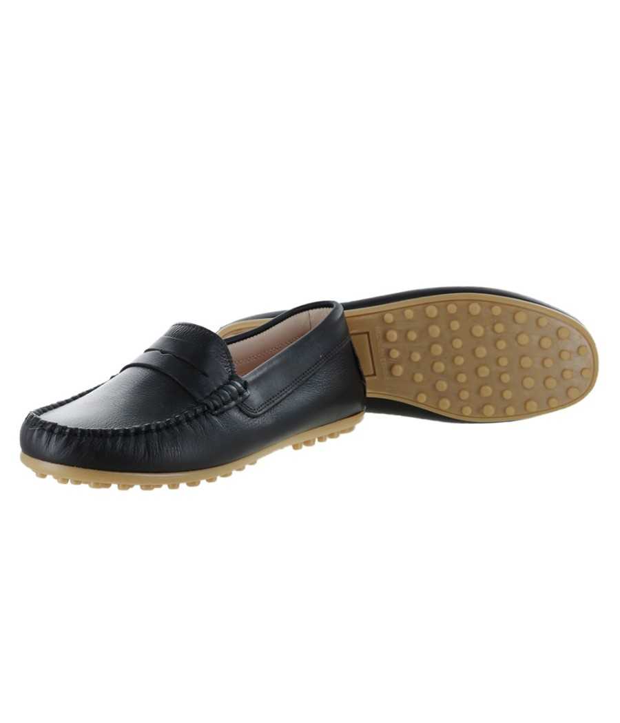 Mocasín en piel marrón |Manuela de Juan