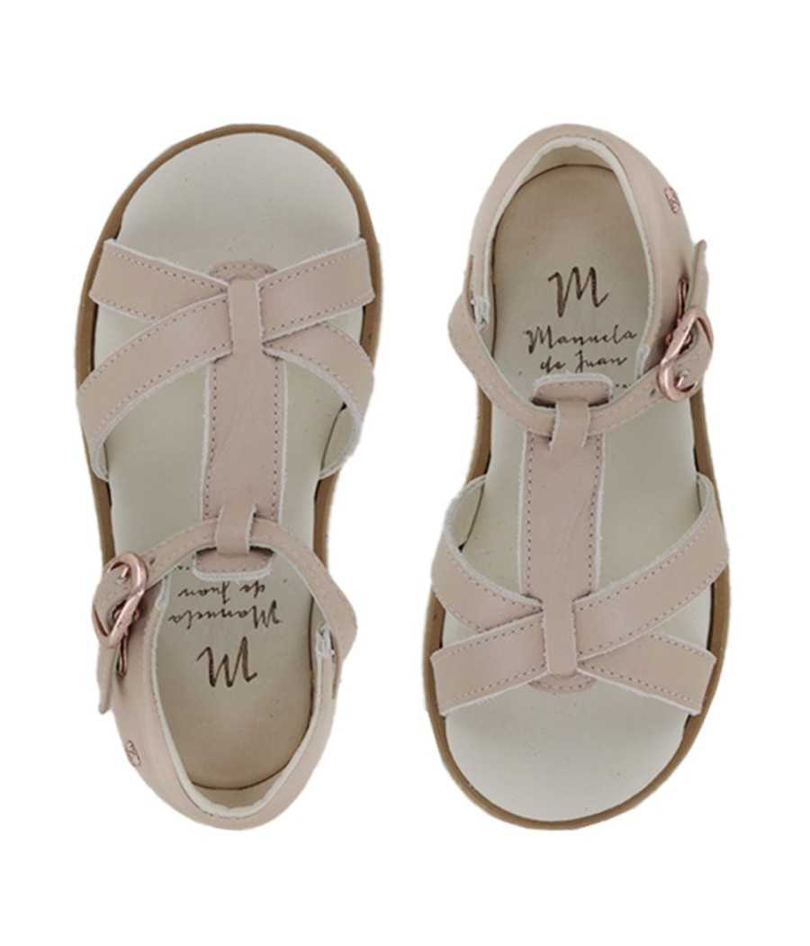 Sandal Claire II Rose Leather| Manuela de Juan