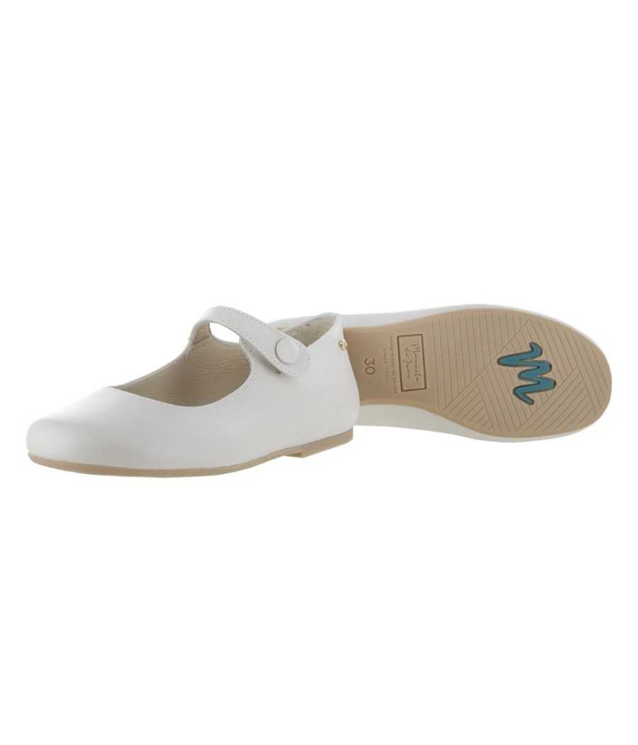 Mary-Jane Mimi beige leather| Manuela de Juan