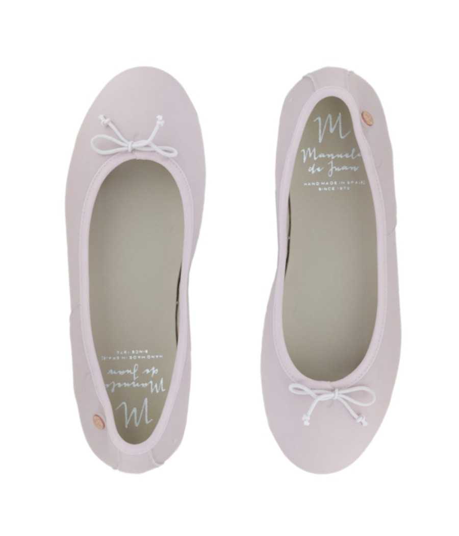 Ballerina Lyla gold metallic leather| Manuela de Juan