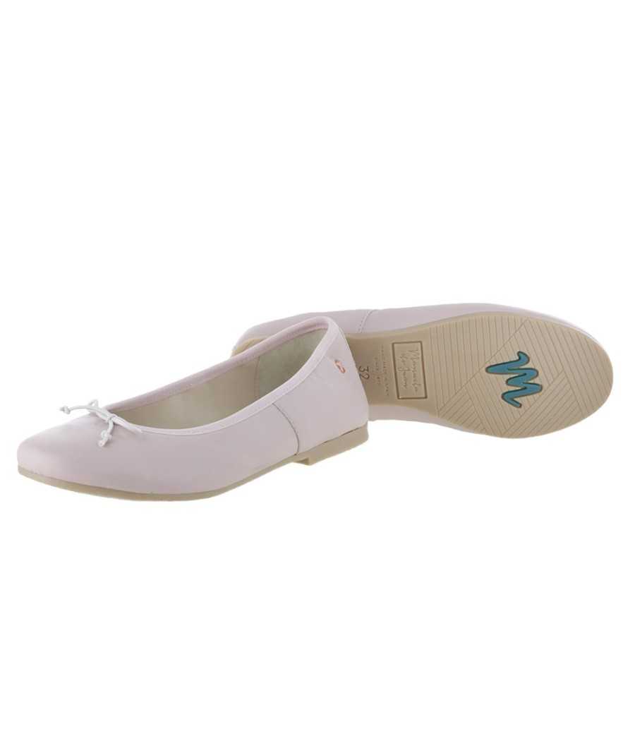 Ballerina Lyla gold metallic leather| Manuela de Juan