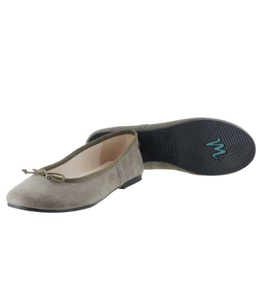 Ballerina Priscilla suede leather| Manuela de Juan