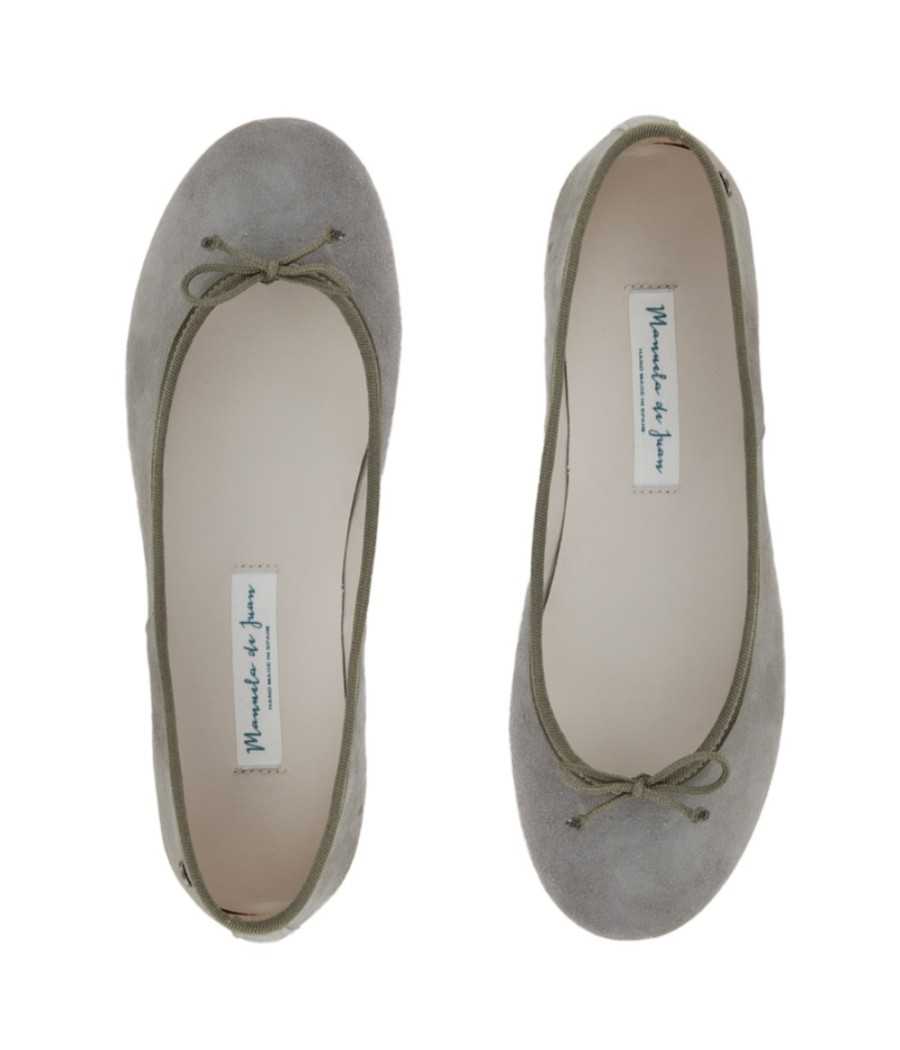 Ballerina Priscilla suede leather| Manuela de Juan