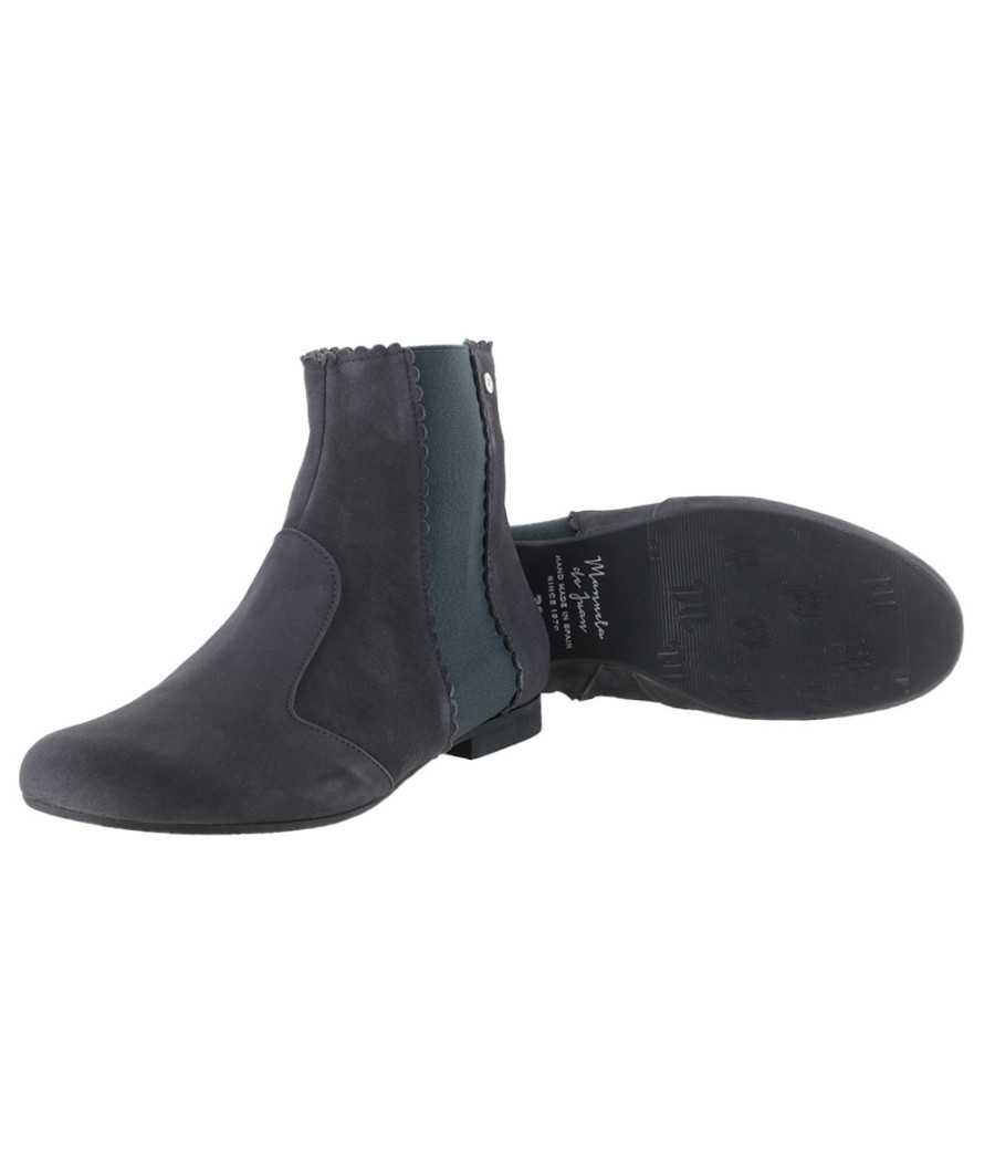 Botines Kenza en ante gris | Manuela de Juan