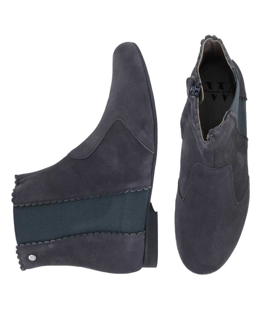 Botines Kenza en ante gris | Manuela de Juan