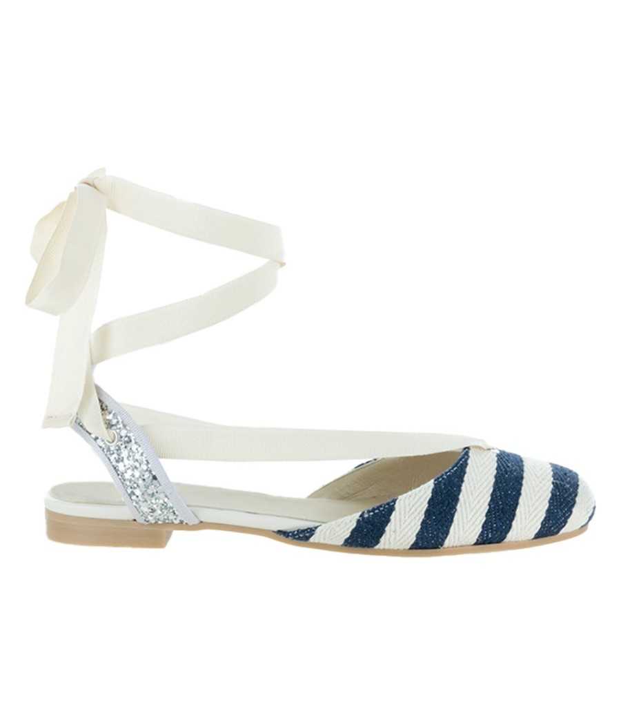 Sandal Mikonos black metallic leather | Manuela de Juan