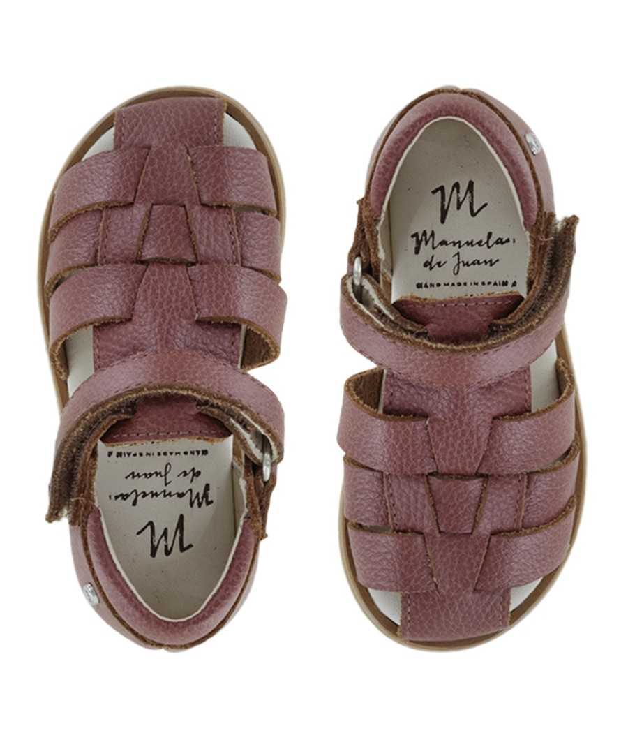 Sandalia Camilo en piel marrón | Manuela de Juan