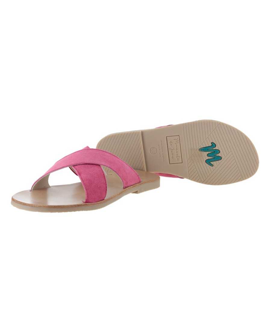 Sandals Mariana suede pink| Manuela de Juan