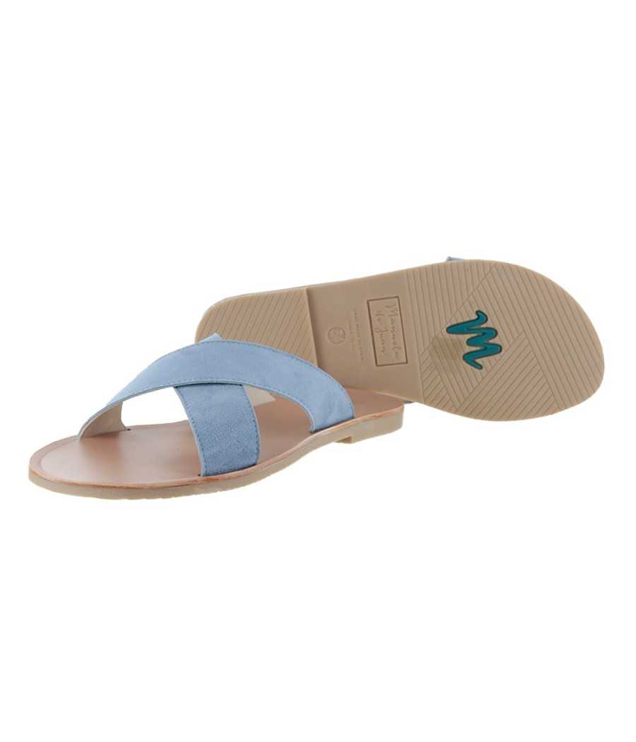 Sandalia Mariana Azul| Manuela de Juan