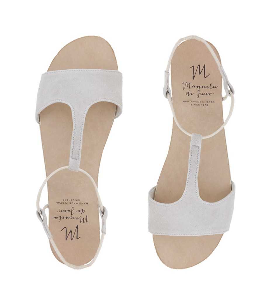 Sandal Mikonos taupe suede | Manuela de Juan