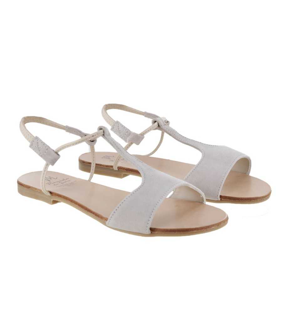 Sandal Mikonos taupe suede | Manuela de Juan